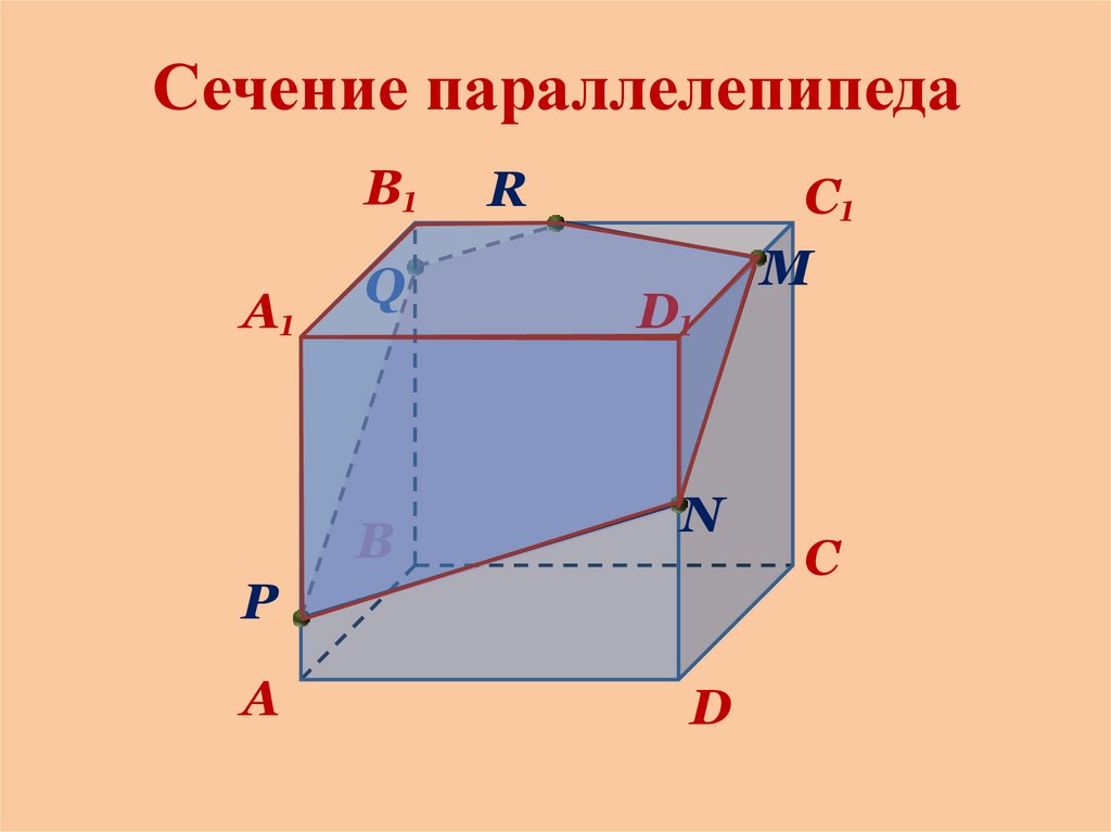 Площадь диагонального сечения прямоугольного параллелепипеда