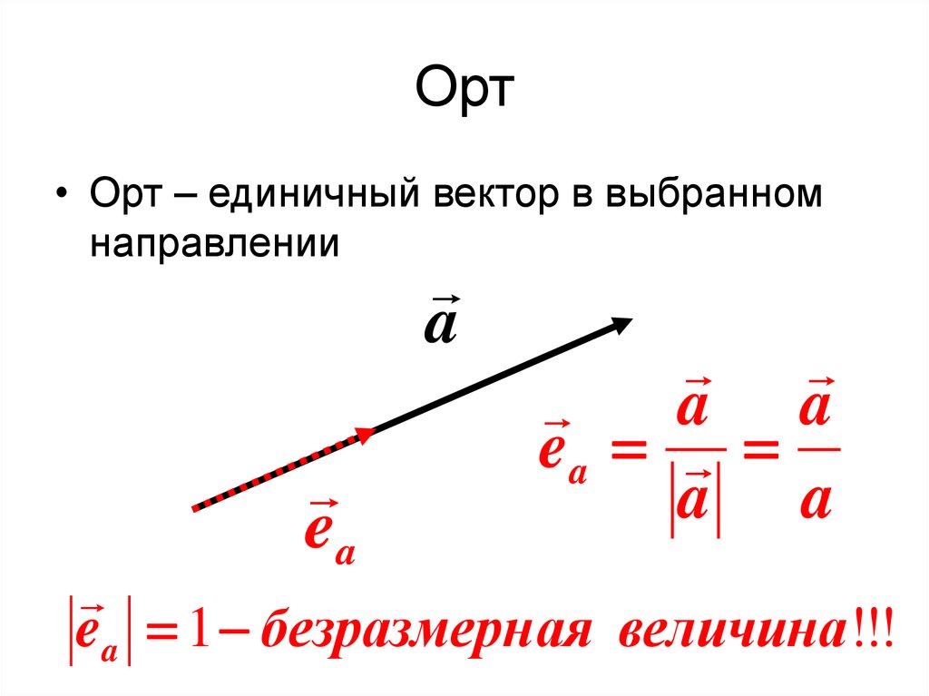 Единичный вектор