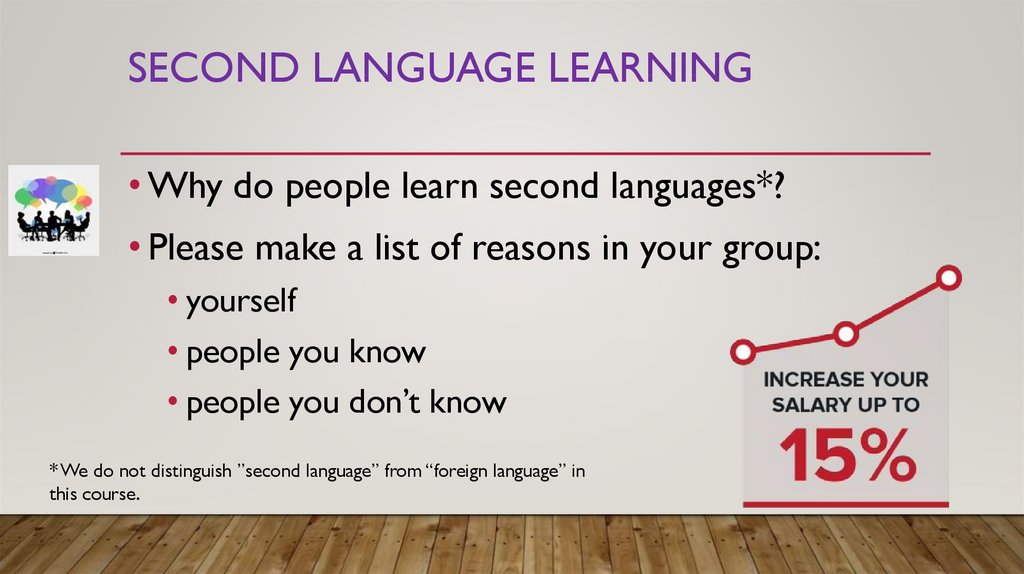 Second language LEARNING