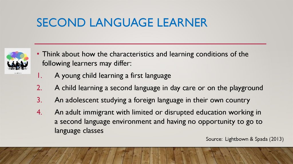 Second language learner