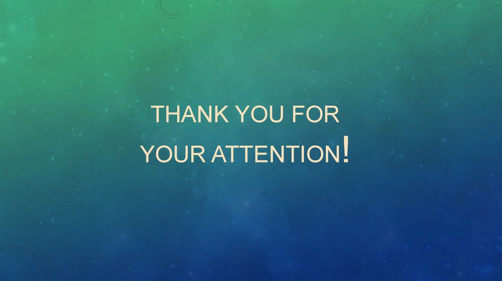 thank you for your attention!