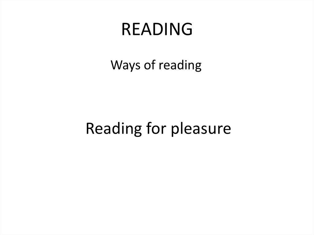 READING