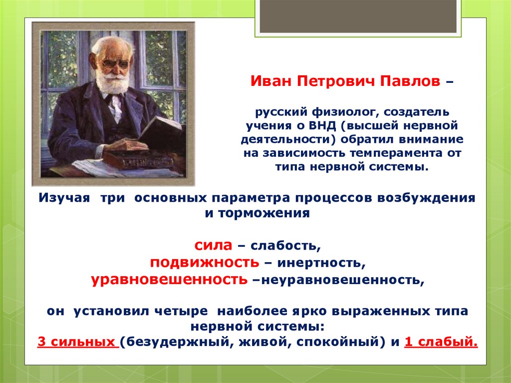 Создатель учения о темпераментах. Павлов Иван Петрович ВНД. Павлов Иван Петрович темперамент. Создатель учения о высшей нервной деятельности. Кто является создателем учения о типах ВНД?.