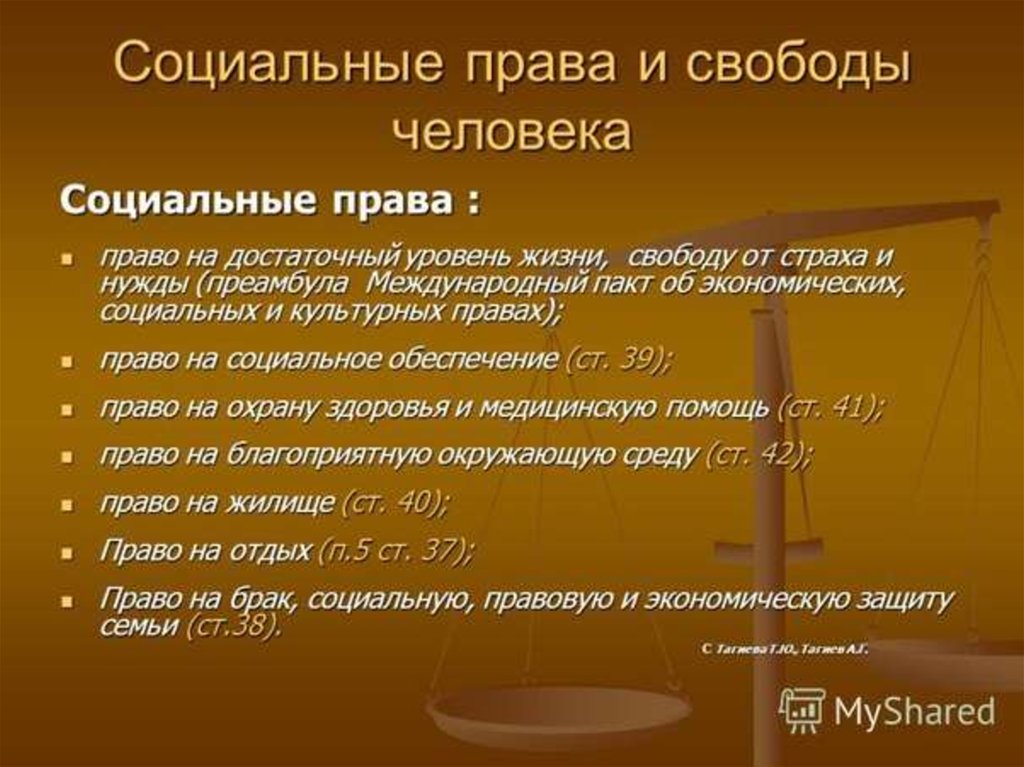 Правила жизни в россии. Примеры социальных прав человека.