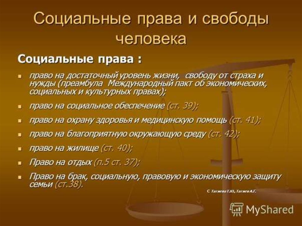 Социальные права урок обществознания 9 класс презентация