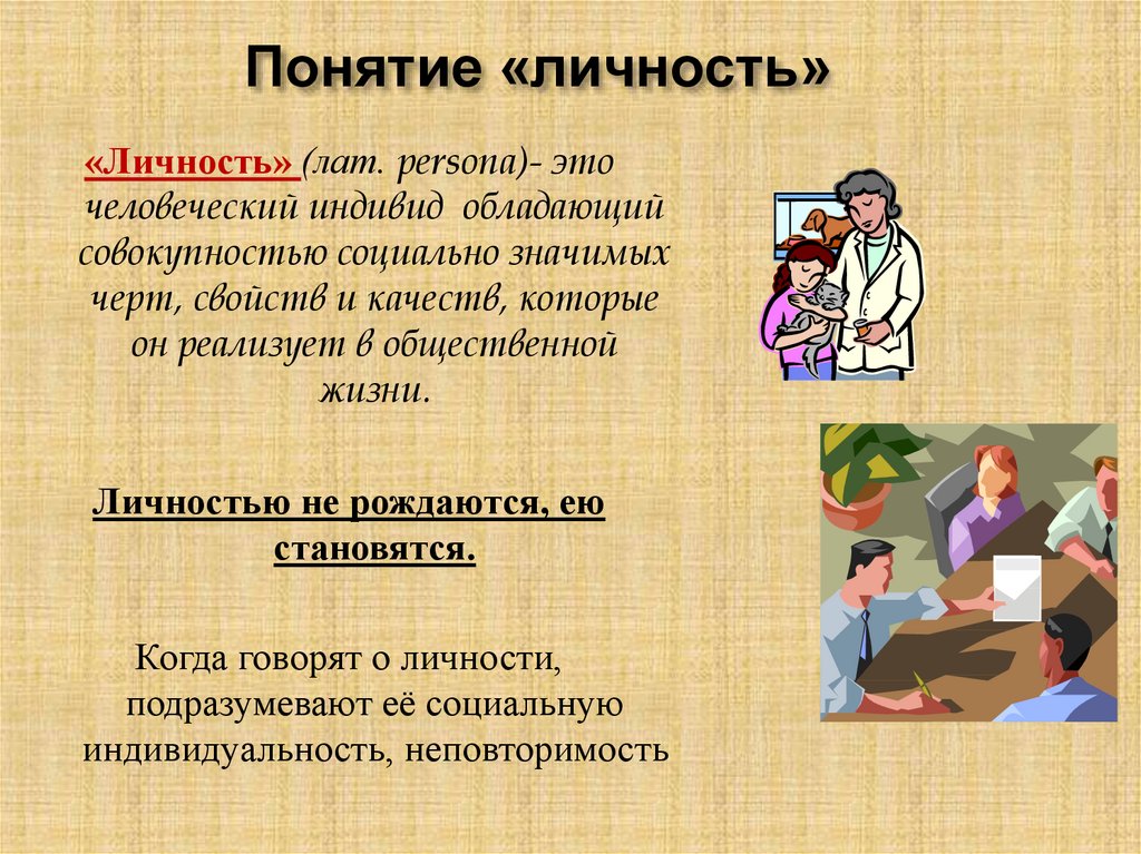 Презентация о личности