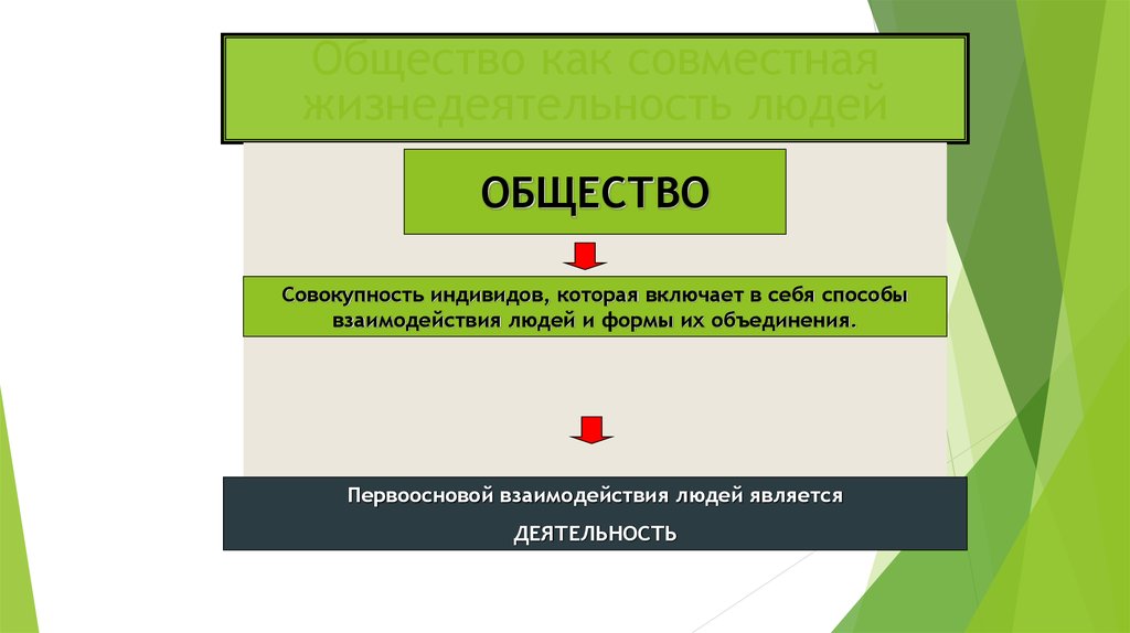 Общество включает в себя весь окружающий