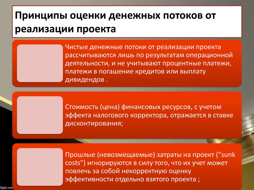 Реализация потоков. Инвестиционная политика корпораций. В результате «эффекта налогового щита».