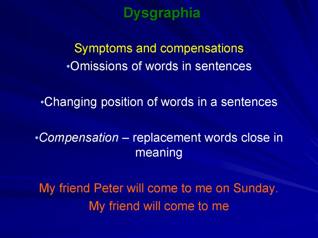 Dysgraphia