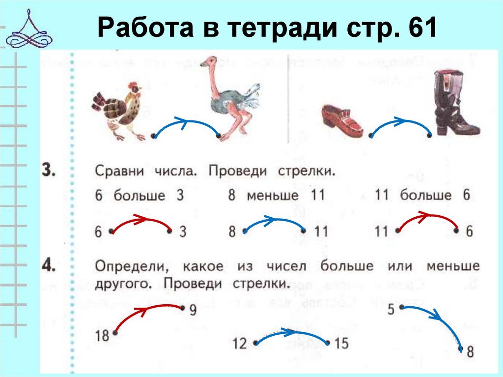 Сравни сравнение. Сравни числа проведи стрелки. Сравнение результат сравнения 1 класс. Сравни предметы по размерам и проведи стрелки. Сравни числа попарно и проведи стрелки.