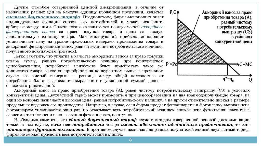 Ценовая дискриминация относится к рынку