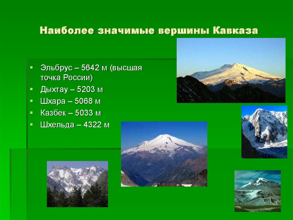 Презентация на тему кавказ 8 класс география