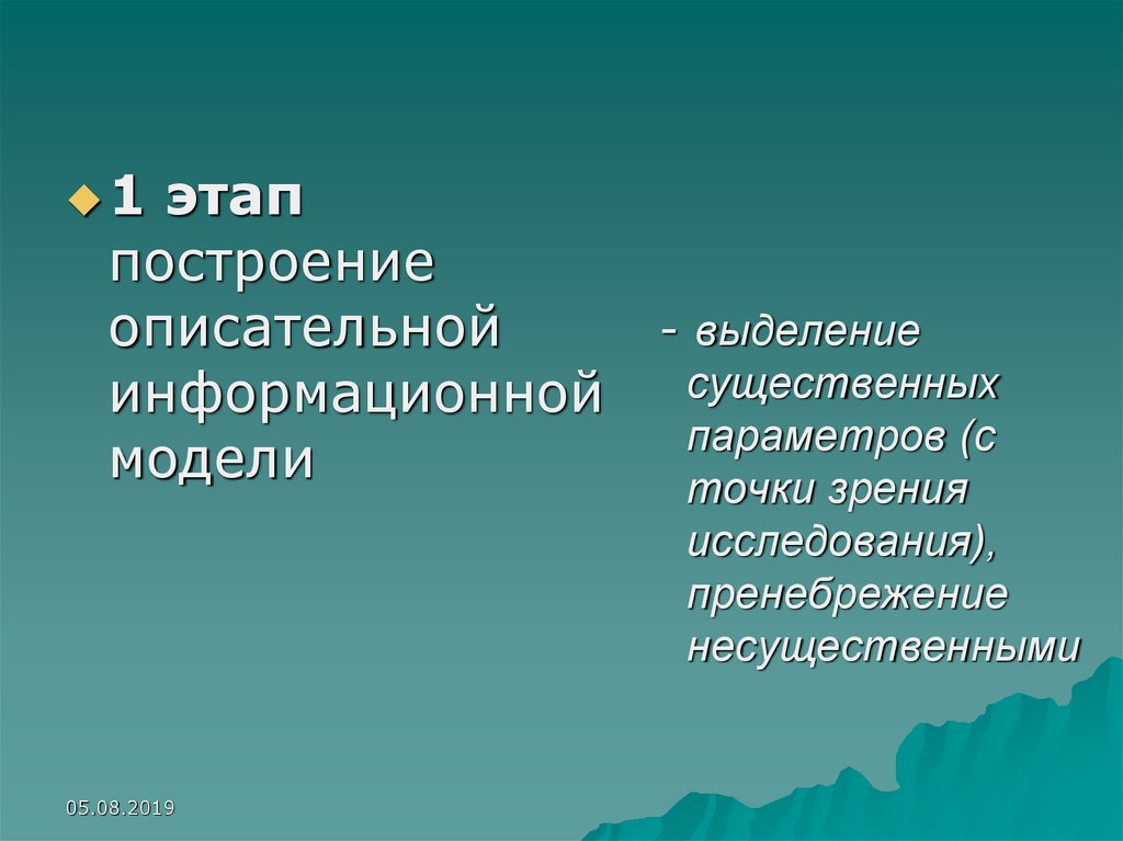 Презентация основные этапы разработки и исследования моделей на компьютере