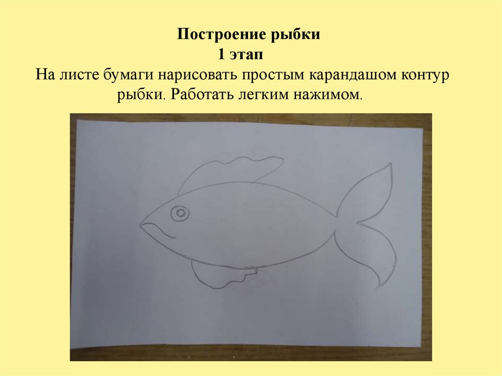 Рисунок рыба 2 класс