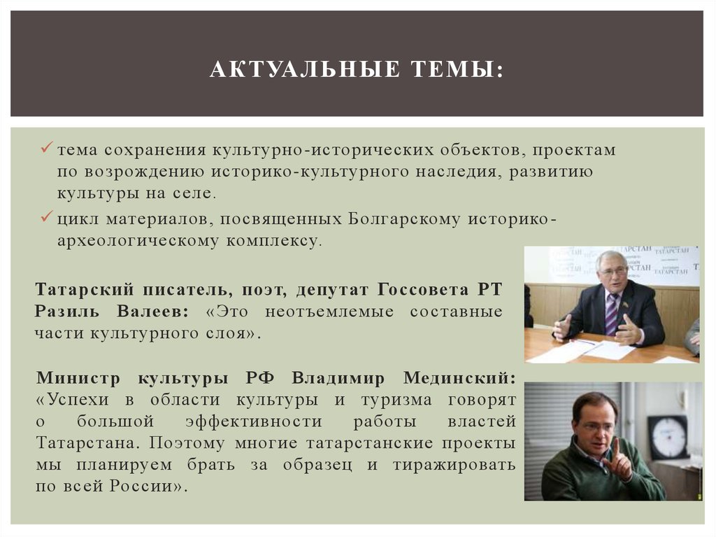 Актуальные темы: