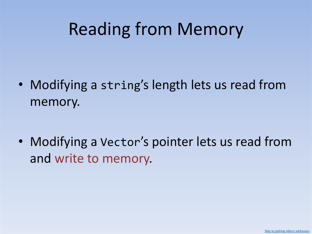 Reading from Memory Garry’s Mod Lua Vectors