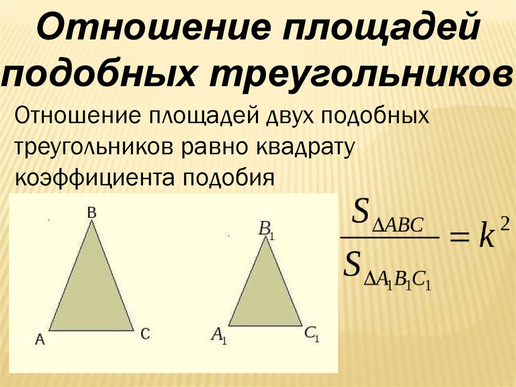 Площади подобных