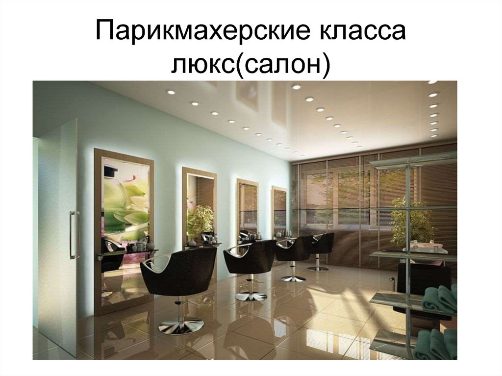 Парикмахерские класса люкс(салон)