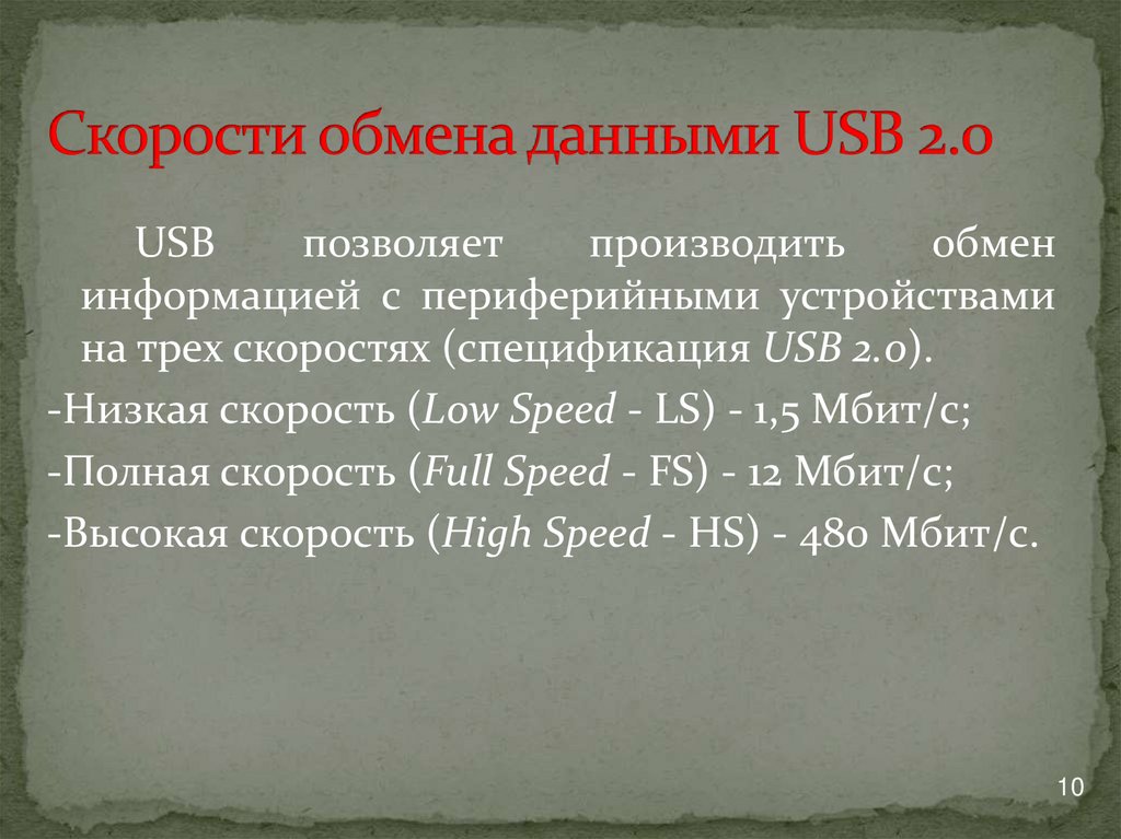 Какое устройство обладает наибольшей скоростью обмена информацией