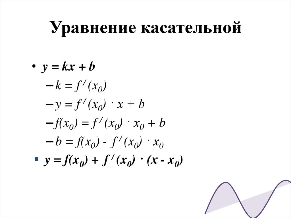 Производная x 3 5 9. Уравнение коса Тельной. Уравнение касательной производная. Уравнение касательной к графику функции формула. Формула уравнения касательной.