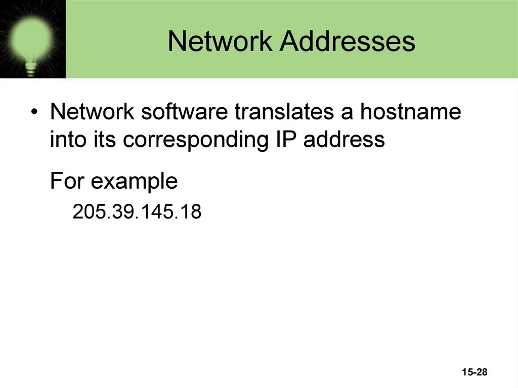 Network Addresses