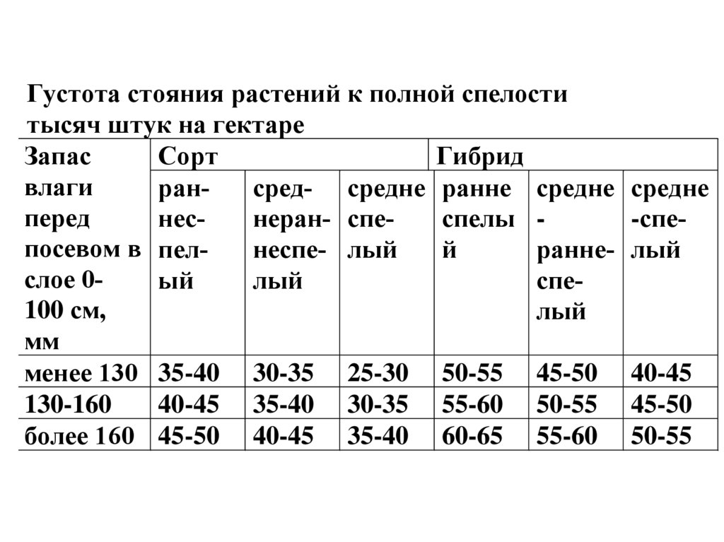 Технологическая карта подсолнечника