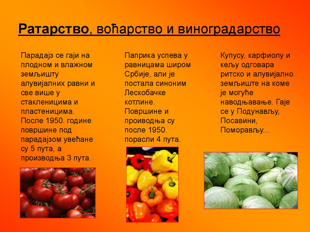Земљорадња Србије - презентация онлайн