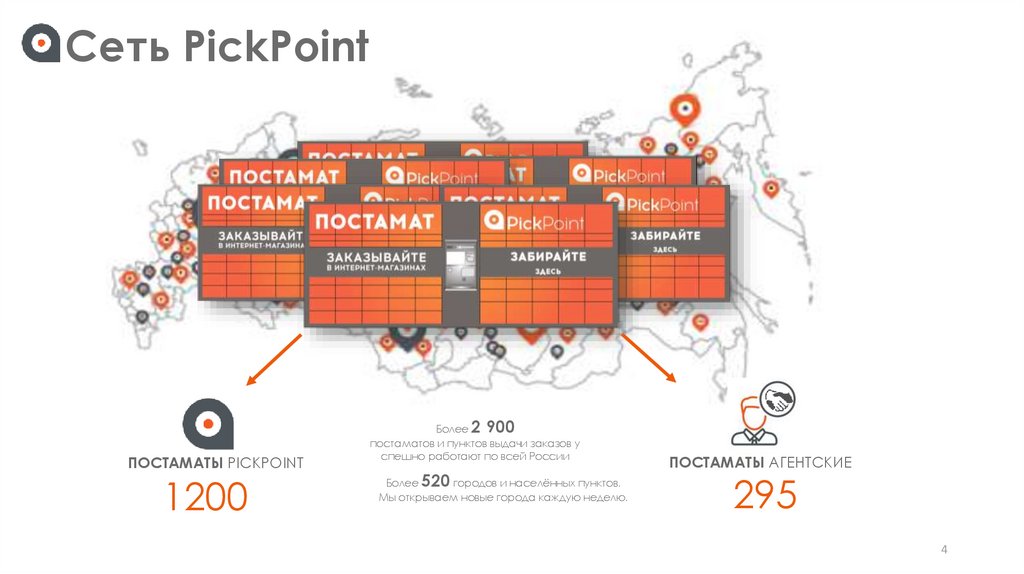 Карта постаматов пикпоинт