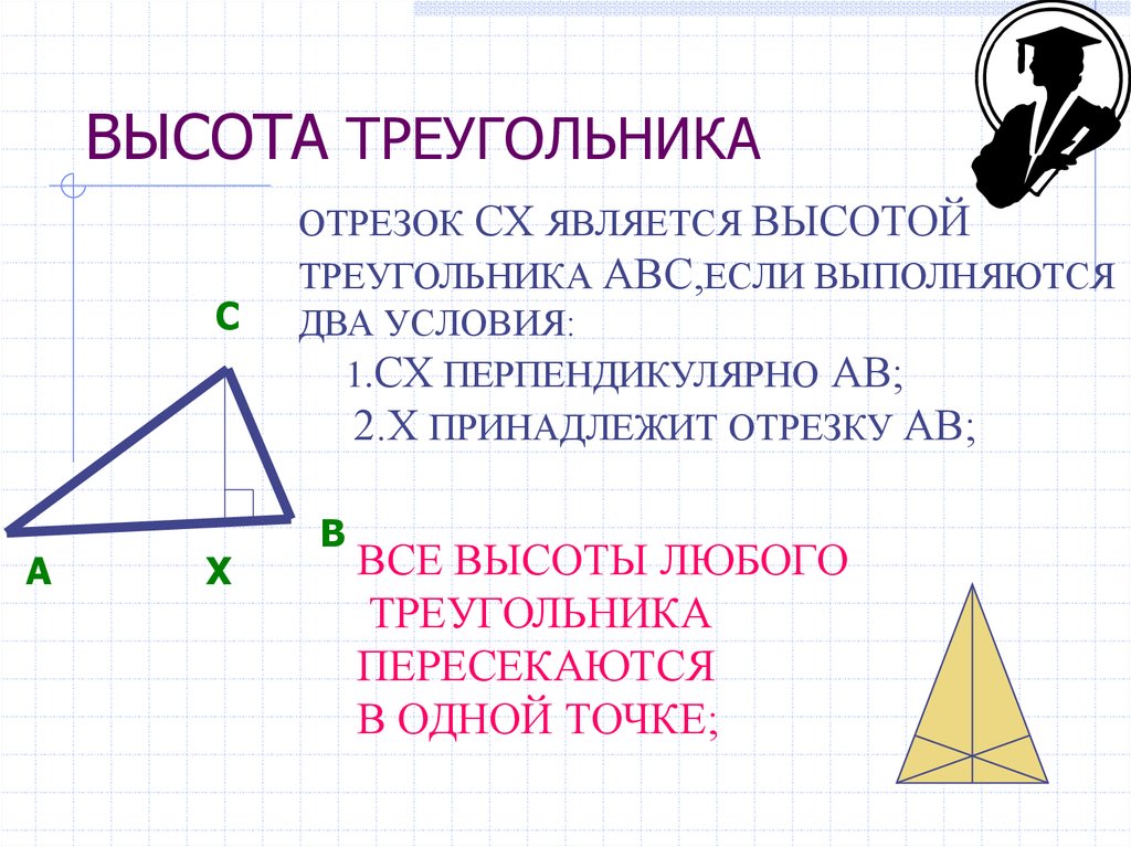 Середина высоты треугольника. Высота треугольника. Свойства высот треугольника. Высота треугольника 7 класс. Высота треугольника рисунок.