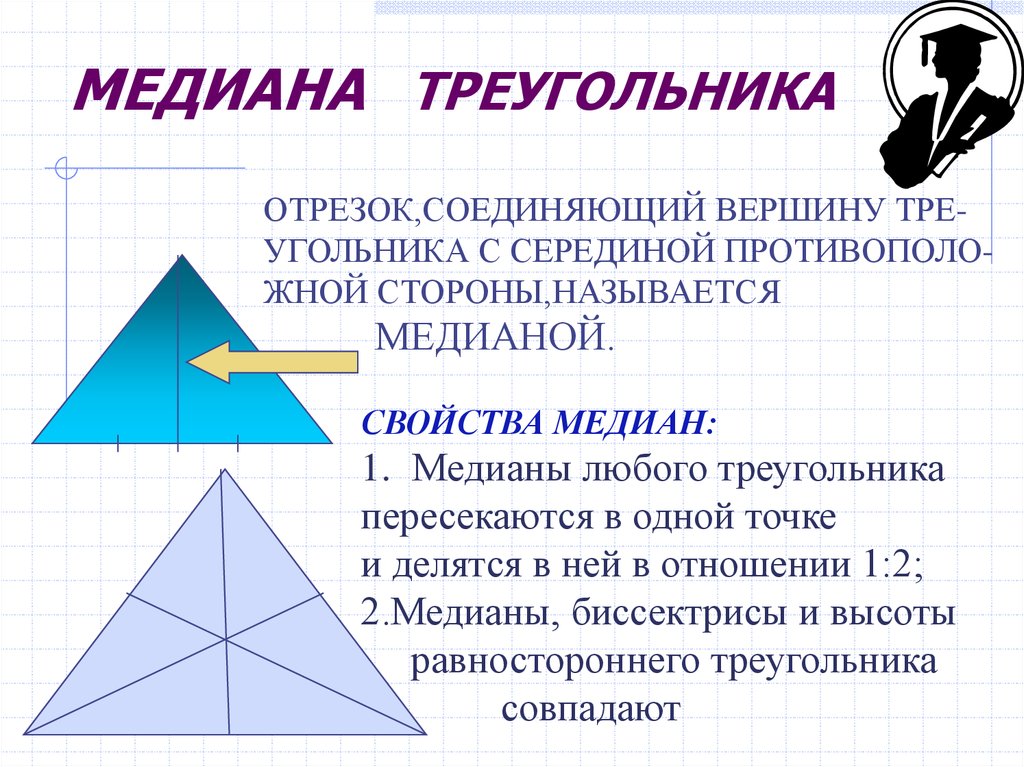 Докажите свойство медиан треугольника 8 класс. Медиана треугольника свойства Медианы. Свойство Медионы в ТРУГОЛЬ.
