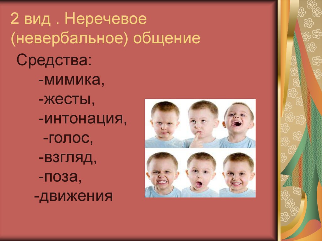 Речевое или неречевое общение. Неречевое общение (невербальное). Средства общения мимика. Невербальные средства общения мимика. Неречевые средства общения мимика.