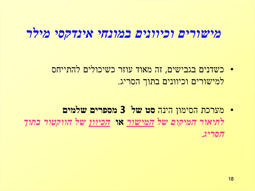 מישורים וכיוונים במונחי אינדקסי מילר