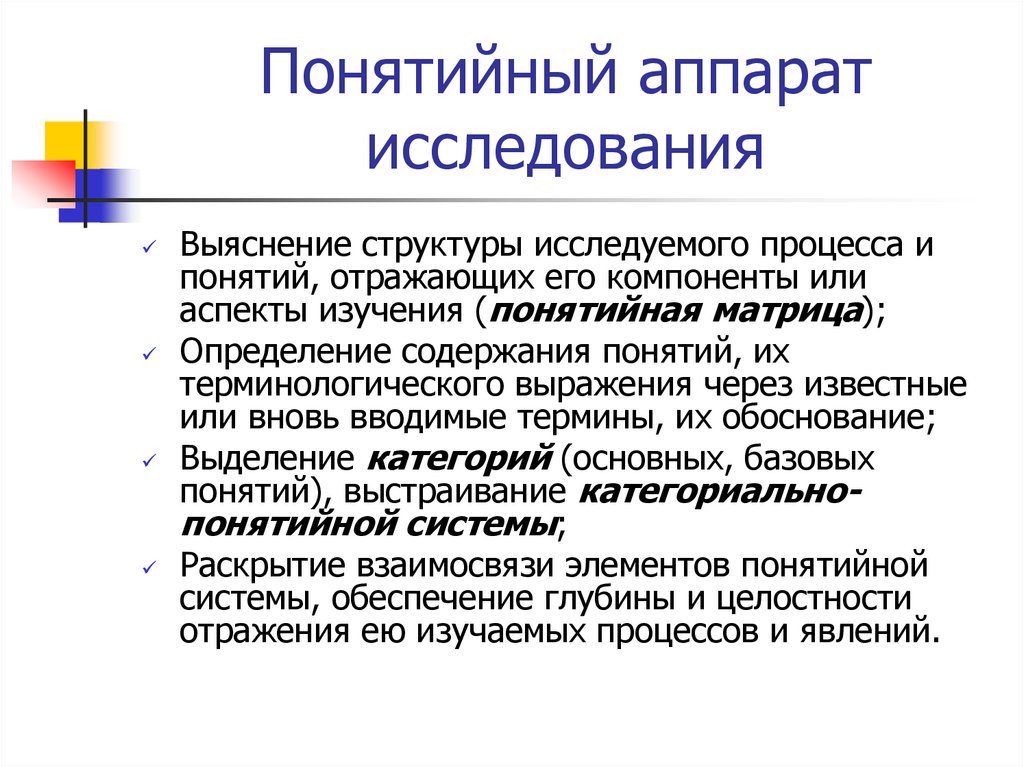 Готовое исследование. Понятийно-категориальный аппарат исследования. Понятийный аппарат научного исследования. Понятийно-терминологический аппарат исследования. Концептуальный аппарат исследования.