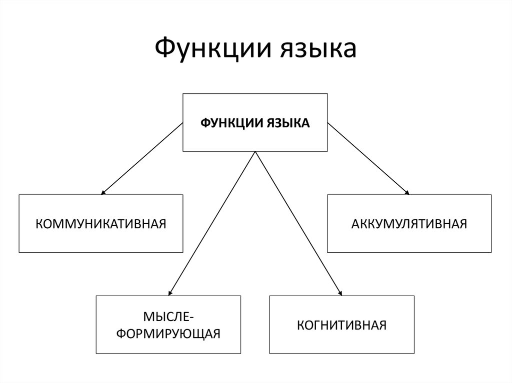 Основная функция языка