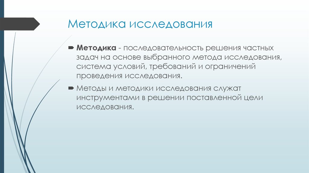 Методика исследования