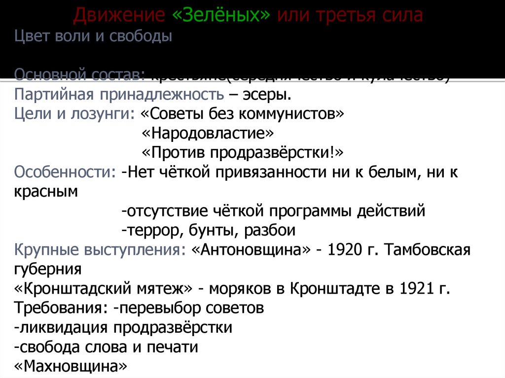 Целями движения 1 является. Лозунги зеленого движения в гражданской войне. Партийная принадлежность это. Зеленое движение цели. Цели зеленого движения в гражданской войне.