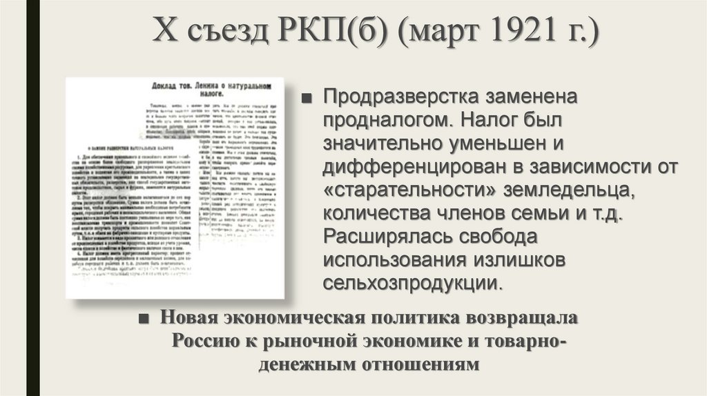 X съезд РКП(б) (март 1921 г.)