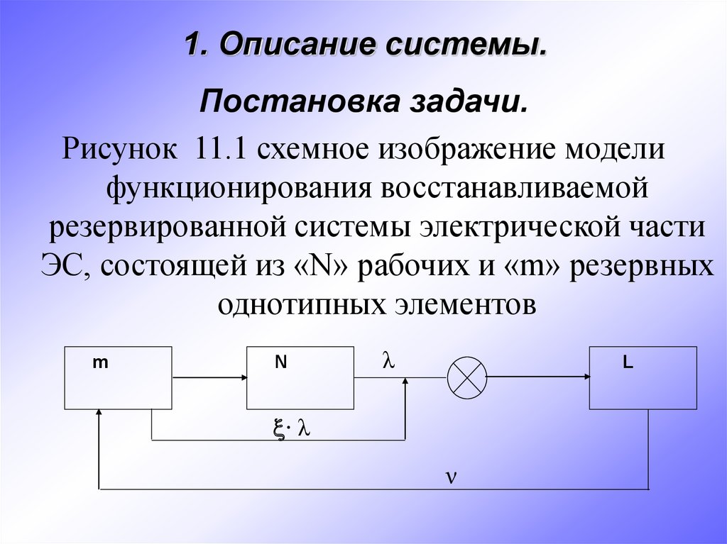 Другая система состоит из. Восстанавливаемые резервированные системы. Расчет показателей надежности резервированных систем.. Граф состояний резервированной системы.