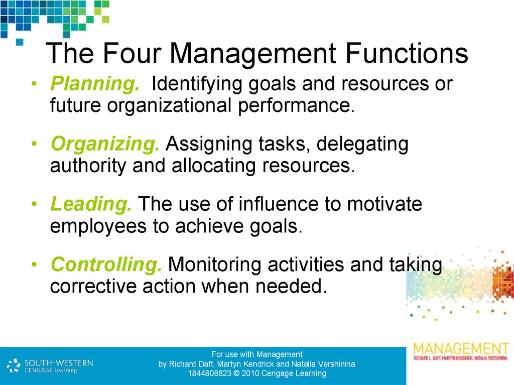 The Four Management Functions