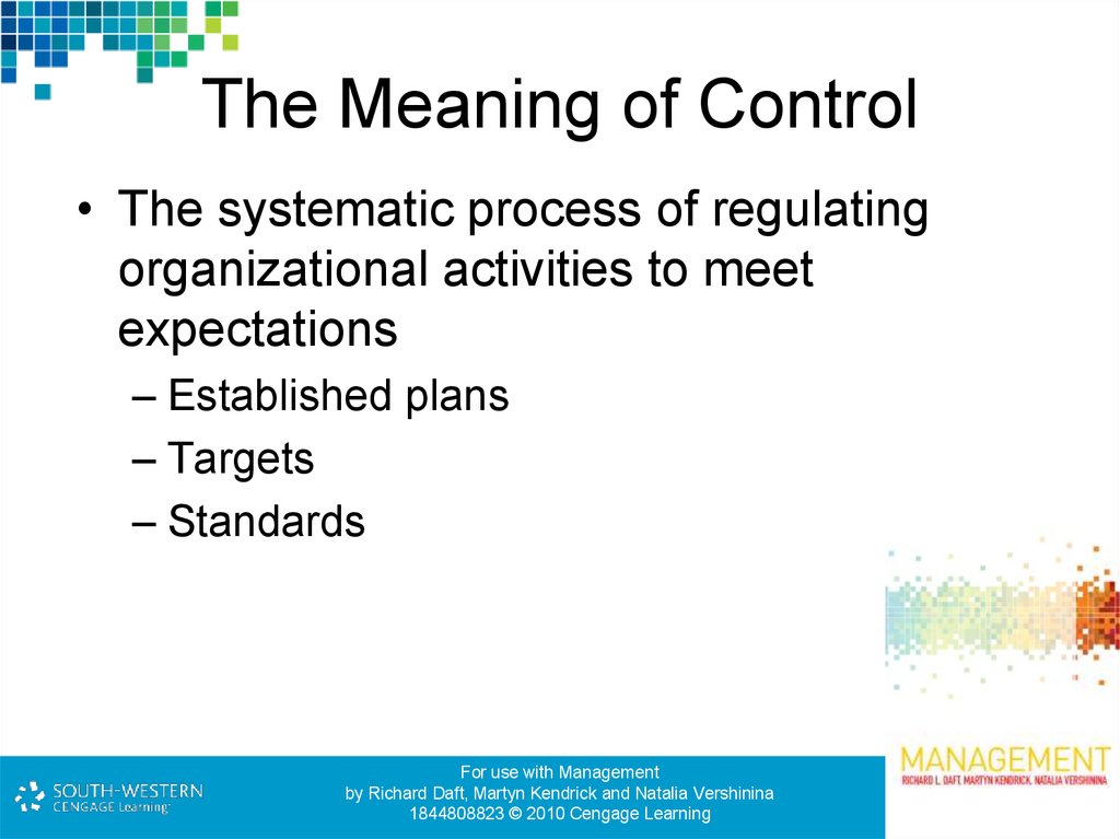 The Meaning of Control