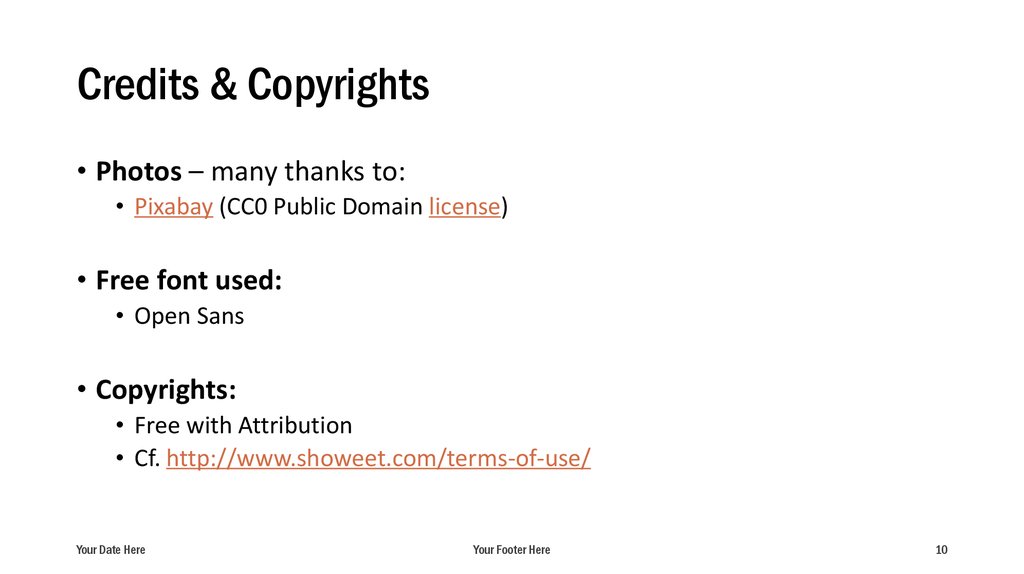 Credits & Copyrights