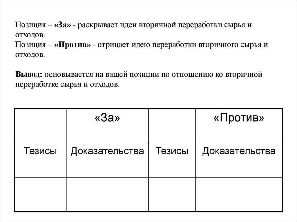 Против положение. Первичное производство и вторичная переработка таблица. Первичное производство и вторичная переработка таблица за и против. Первичное и вторичное сырье таблица. Первичное производство и вторичная переработка тезисы за и против.