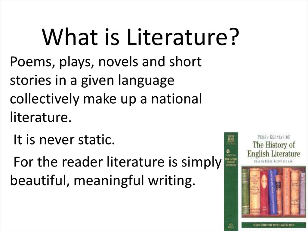 overview of literature meaning