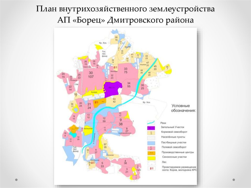 Проект внутрихозяйственного землеустройства пример