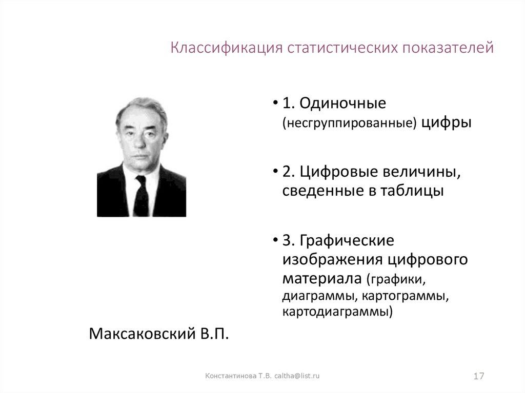 Классификация статистических показателей презентация