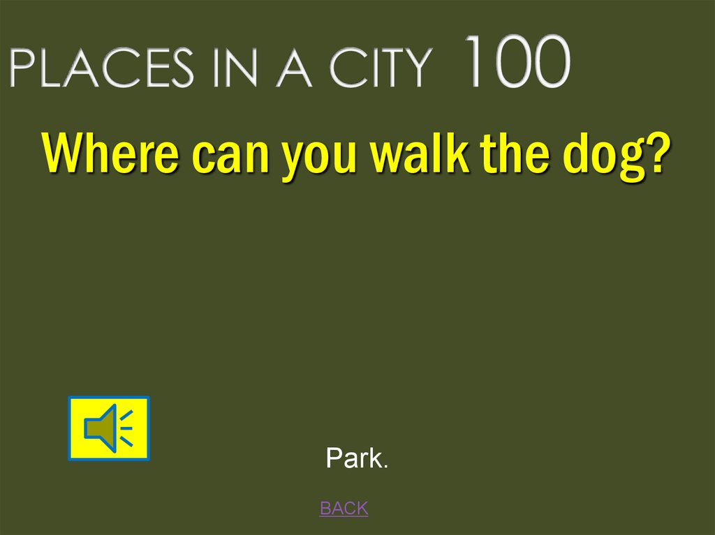 PLACES IN A CITY 100