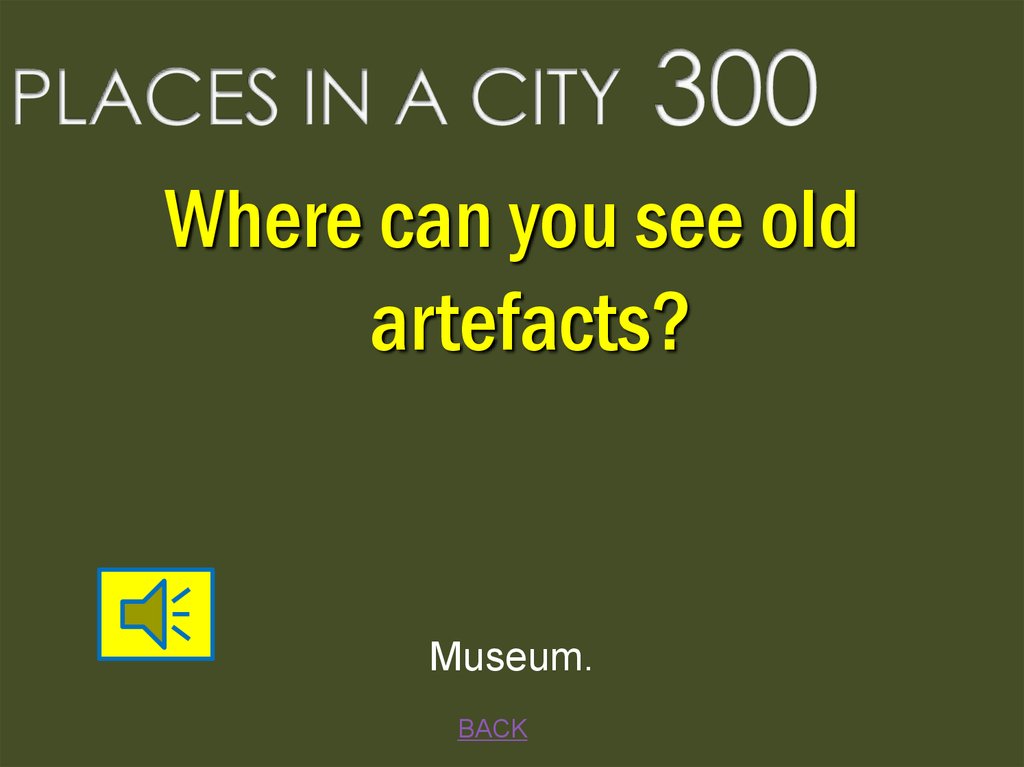 PLACES IN A CITY 300