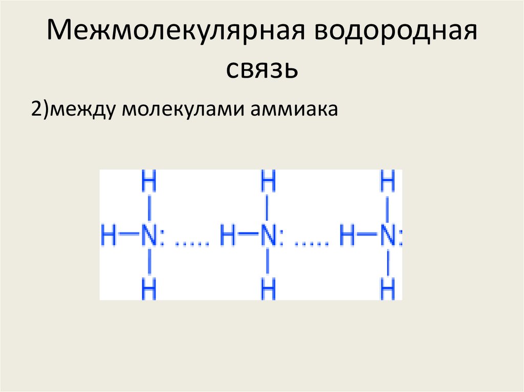 Водородная химическая связь заполните схему