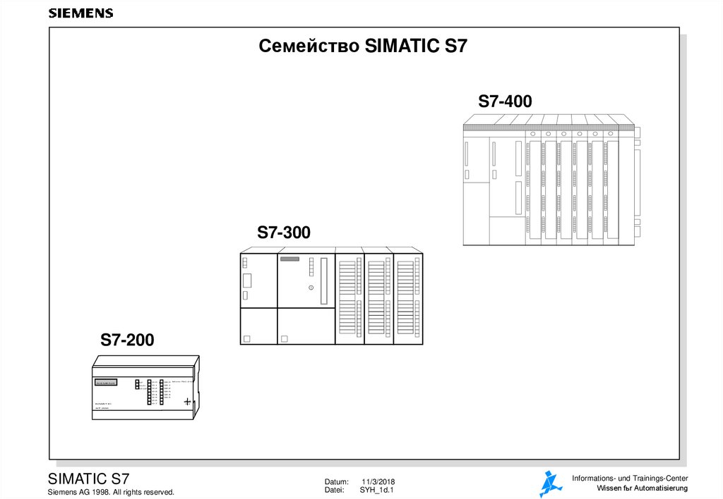 Simatic s7 200 схема подключения