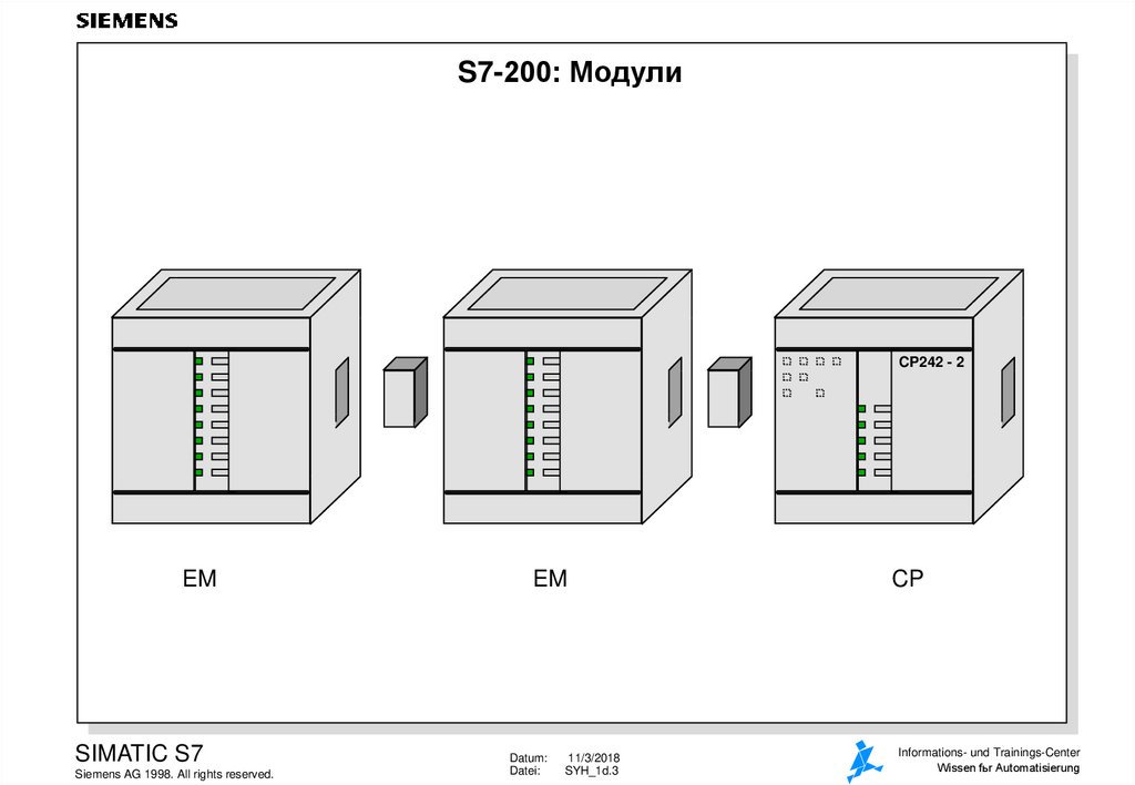 Схема подключения siemens simatic s7 200